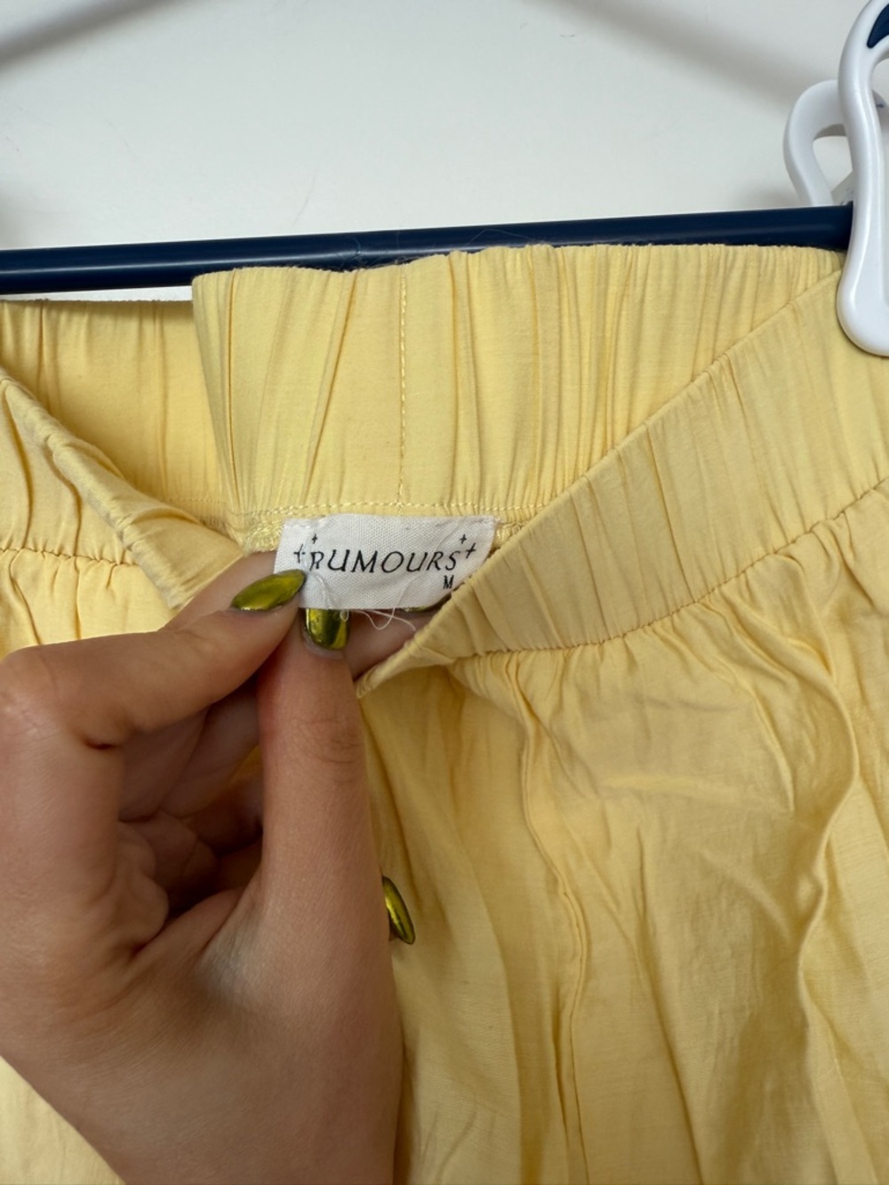 Rumored Light Yellow High Rise Shorts - Picture 2 of 4